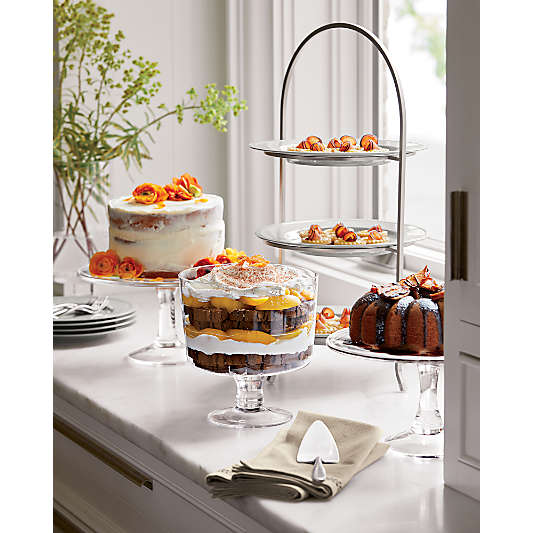 Charlotte Glass Pedestal Cake Stand