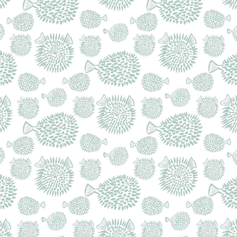 Chasing Paper Agave Blowfish Kids Peel & Stick Removable Wallpaper 8