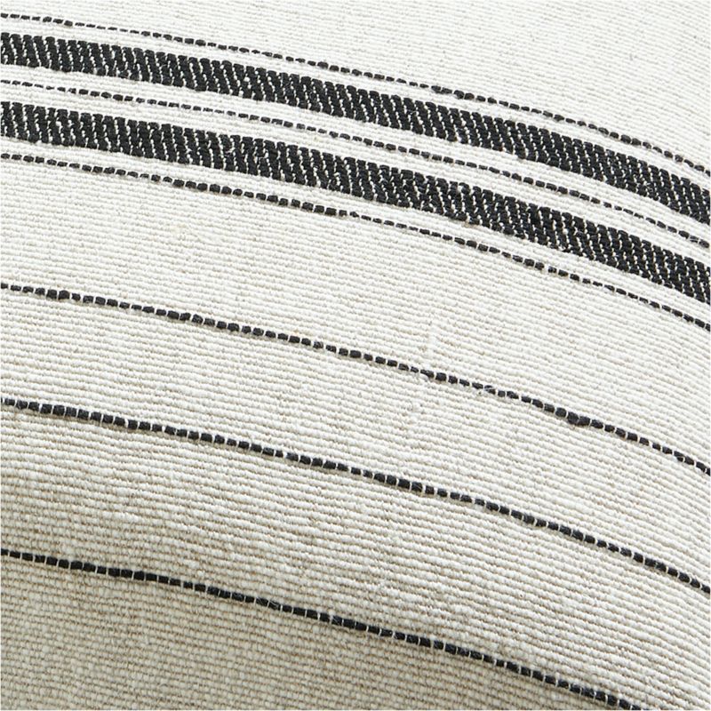 Chatou Organic Cotton Arctic Ivory Stripe 20"x20" Throw Pillow Cover - image 5 of 7