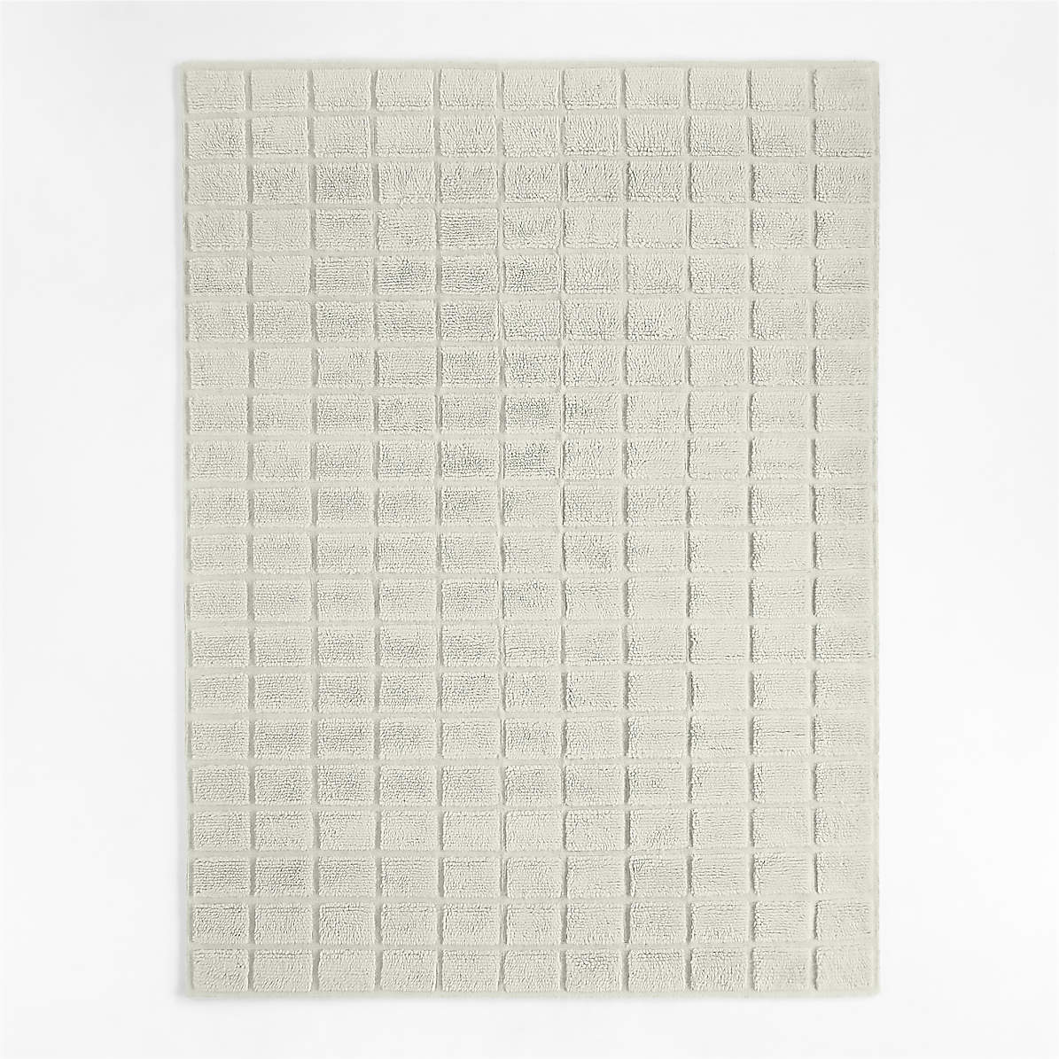 Chatou Wool Brick Pattern White Area Rug 8'x10' + Reviews