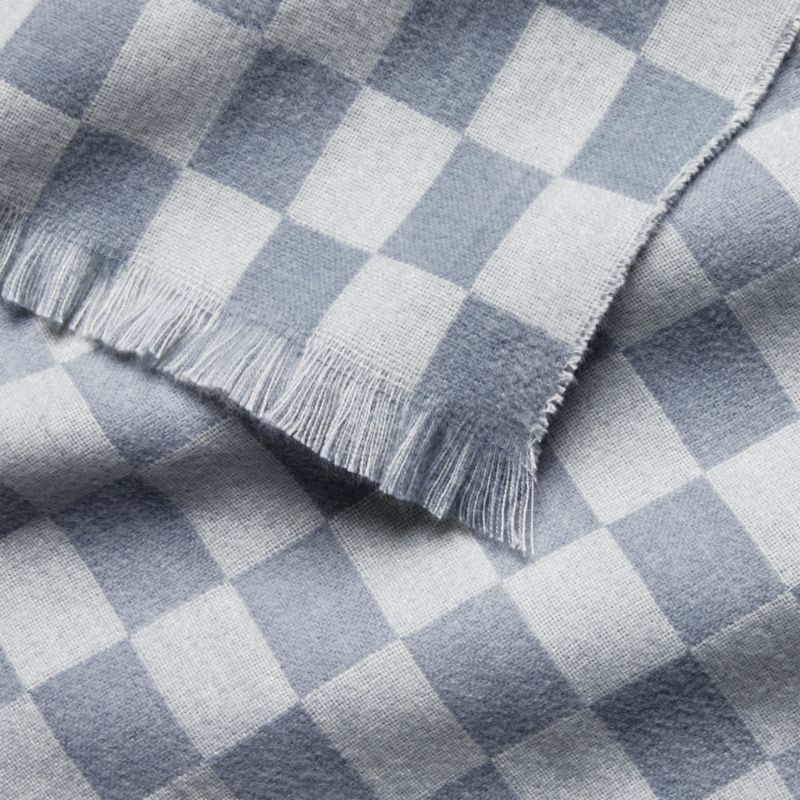 Cloudy Blue Checkmate Baby Stroller Blanket by Leanne Ford - image 6 of 7