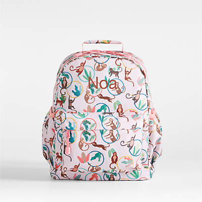 Rainy Rainbows Large Kids Backpack with Side Pockets