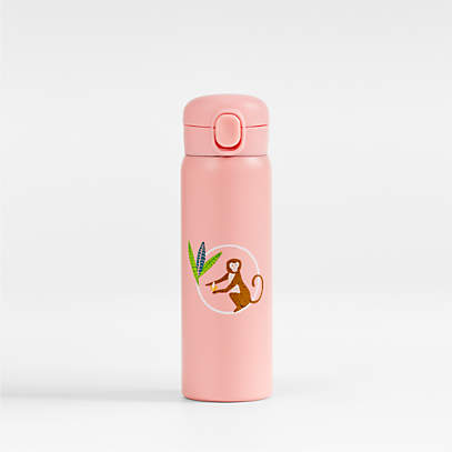 Lightning Bolts Pink Kids Insulated Stainless Steel Water Bottle