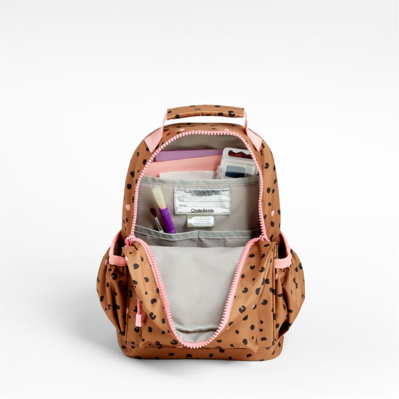 Cheetah Hearts Small Kids Backpack with Side Pockets - image 9 of 13