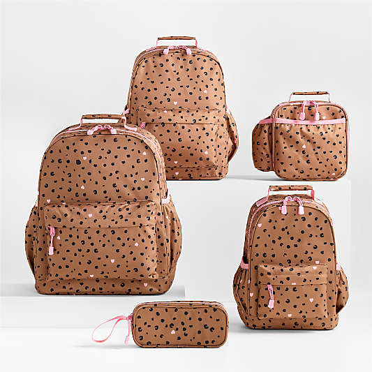 Cheetah Hearts Kids Backpacks and Lunch Box