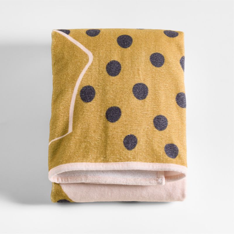 Cheetah Printed Organic Cotton Kid Beach Towel - image 2 of 5