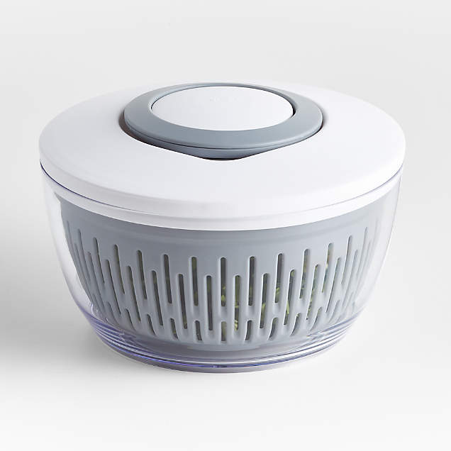 OXO Glass Salad Spinner + Reviews Crate & Barrel