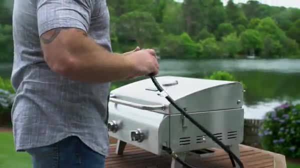 Play Cuisinart ® Chef Style Stainless Steel Portable 2-Burner Outdoor Gas Grill - video 1 of 1