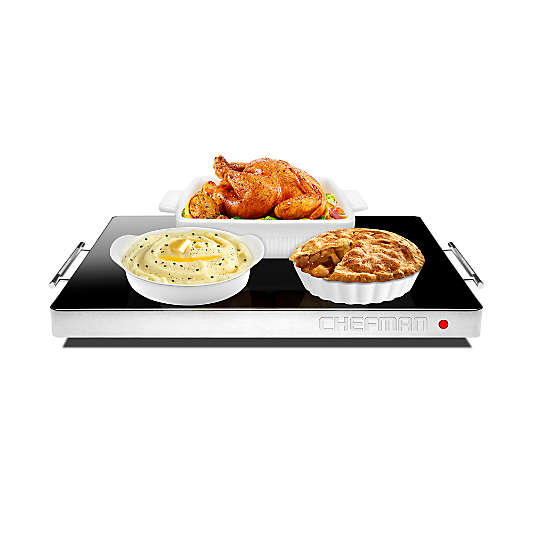 Chefman Family-Sized Glass Top Warming Tray