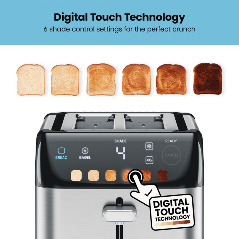 Chefman Smart Touch 4-Slice Long Slot Toaster - image 5 of 5