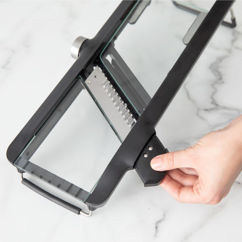 Chef'n 4in1 Glass Mandoline Slicer + Reviews Crate & Barrel