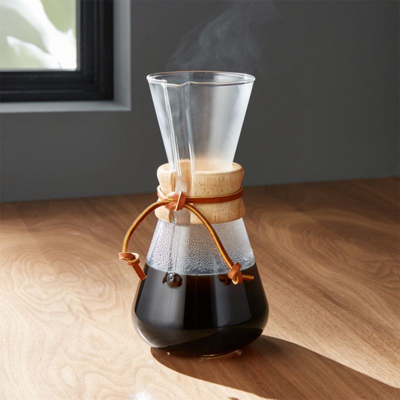 Chemex 6-Cup Glass Pour-Over Coffee Maker with Natural Wood Collar +  Reviews