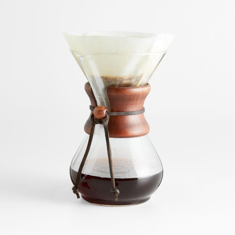 Chemex® 6-Cup Glass Pour-Over Coffee Maker with Dark Wood Collar - image 3 of 5