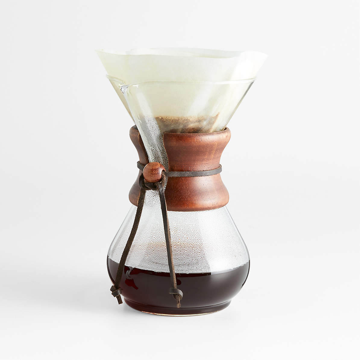 Chemex Pour Over Coffee Maker Glass Embossed Coffee Die Black