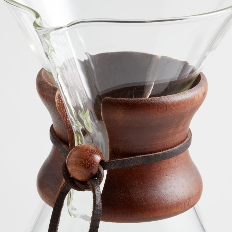 Chemex® 6-Cup Glass Pour-Over Coffee Maker with Dark Wood Collar - image 4 of 5