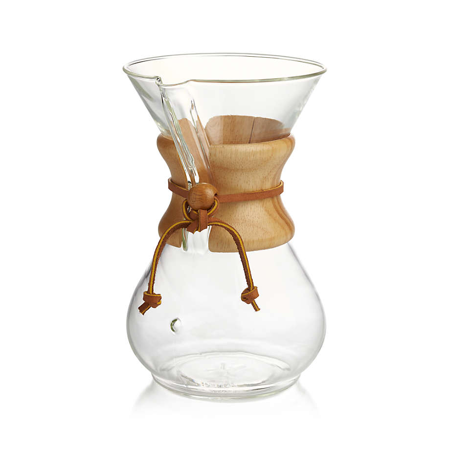 Chemex Pour-Over Glass Coffee Maker With Wood Collar by Williams