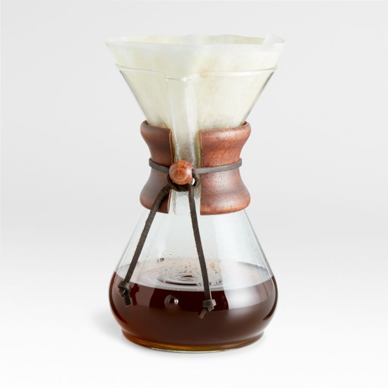 Chemex® 8-Cup Glass Pour-Over Coffee Maker with Dark Wood Collar - image 1 of 3