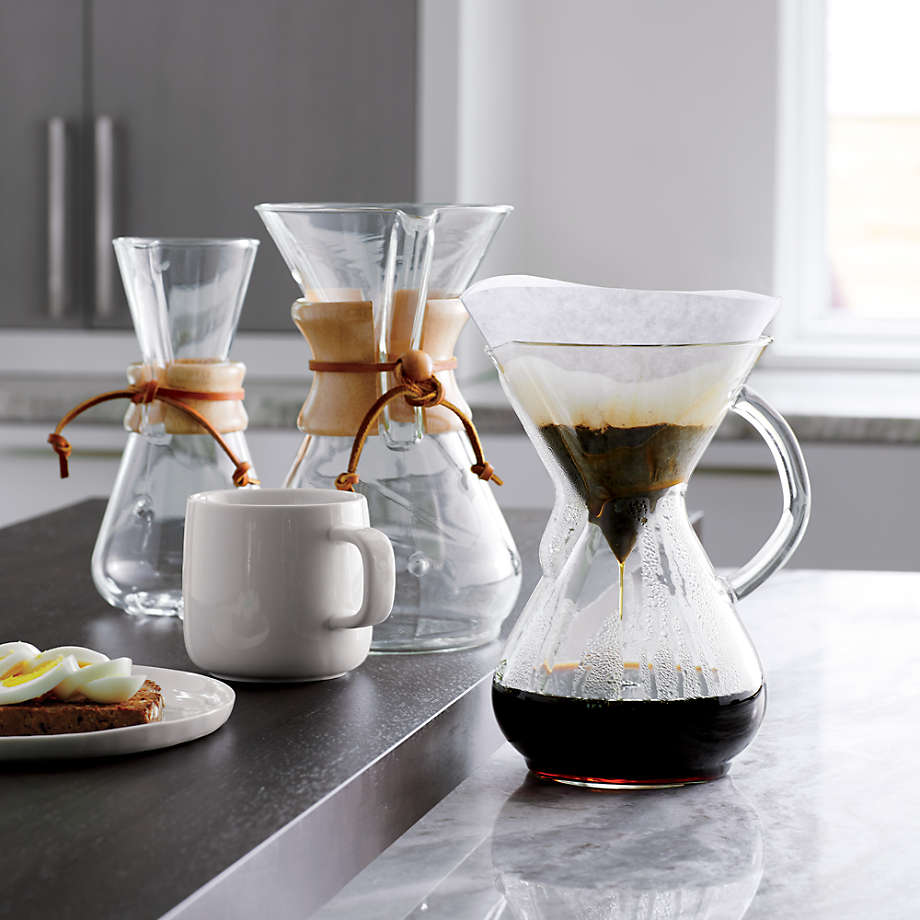 Chemex 3-Cup Glass Pour-Over Coffee Maker with Natural Wood Collar +  Reviews