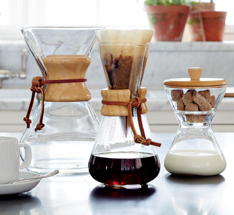 Chemex ® 3-Cup Glass Pour-Over Coffee Maker with Natural Wood Collar - image 2 of 8