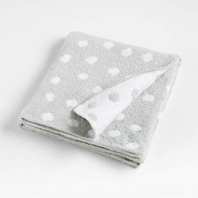 Reversible Grey Chenille Dot Baby Stroller Blanket + Reviews 