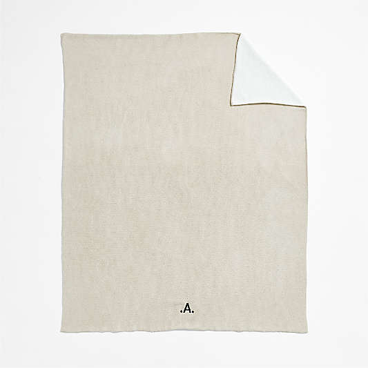 Reversible Stone Tan Chenille Kid Blanket