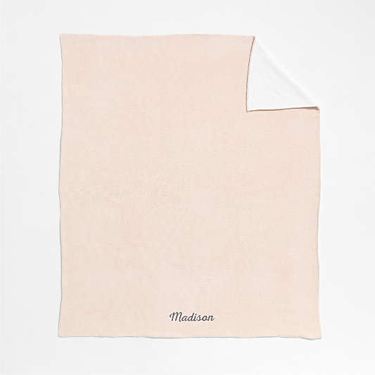 Reversible Pink Tint Chenille Kid Blanket