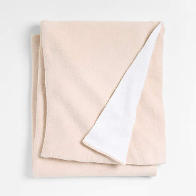 Reversible Pink Tint Chenille Kid Blanket