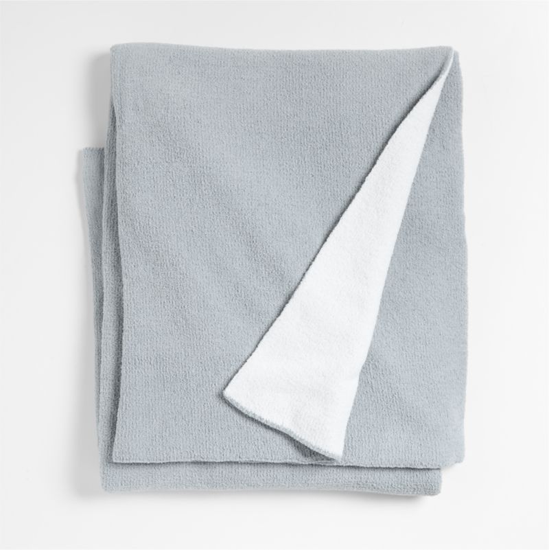 Reversible Mist Blue Chenille Kid Blanket - image 0 of 5