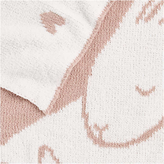 Bunny Chenille Christmas Baby Stroller Blanket