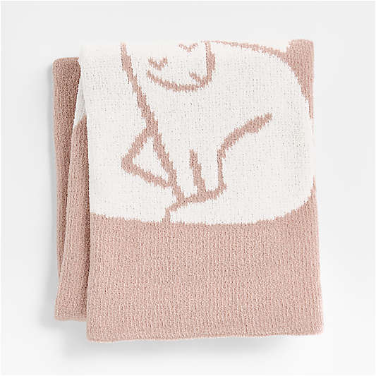 Bunny Chenille Christmas Baby Stroller Blanket