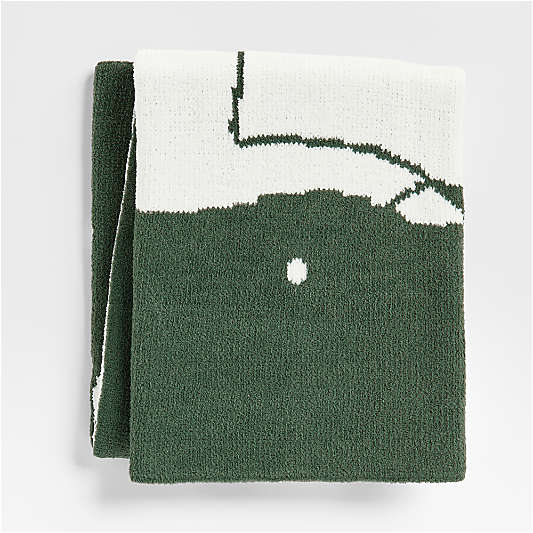 Reindeer Chenille Christmas Baby Stroller Blanket