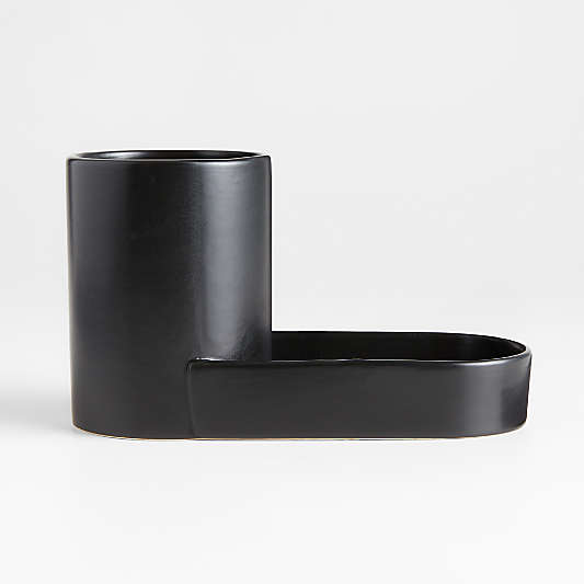 Chet Black Ceramic Sink Caddy