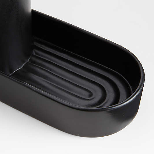 Chet Black Ceramic Sink Caddy