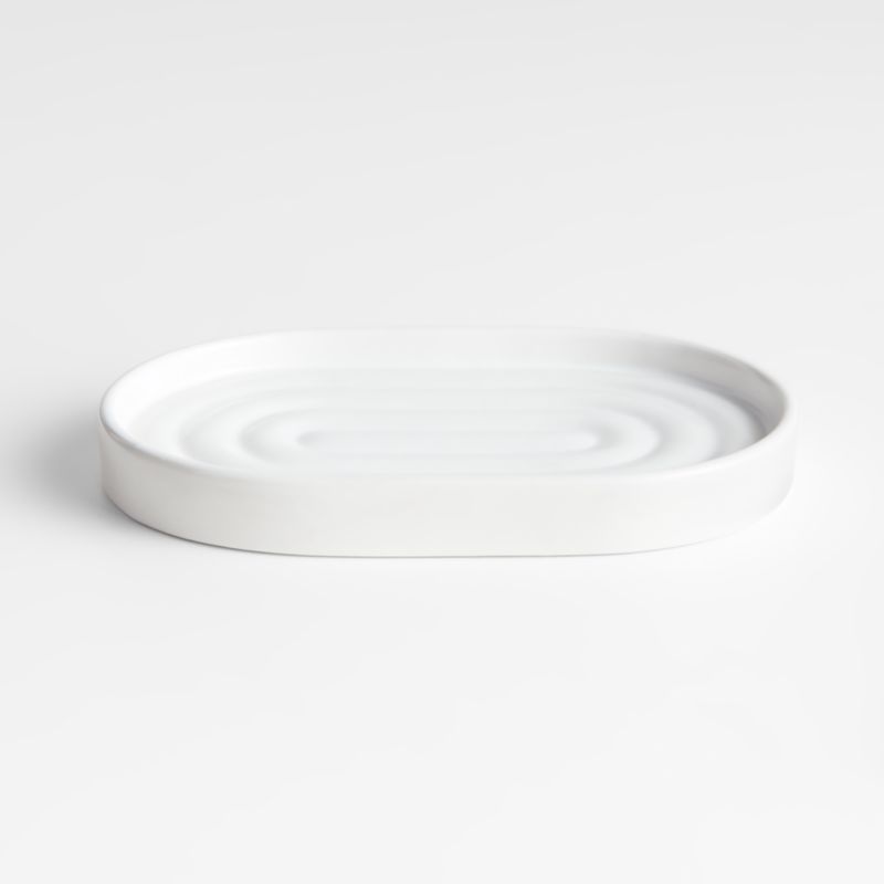 Chet White Ceramic Soap Dish/Sponge Holder - image 2 of 3