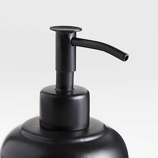 Chet Ceramic Black Soap Dispenser