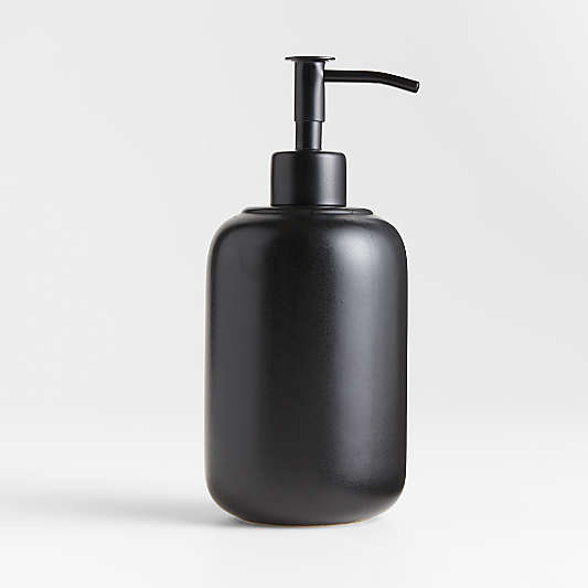 Chet Ceramic Black Soap Dispenser