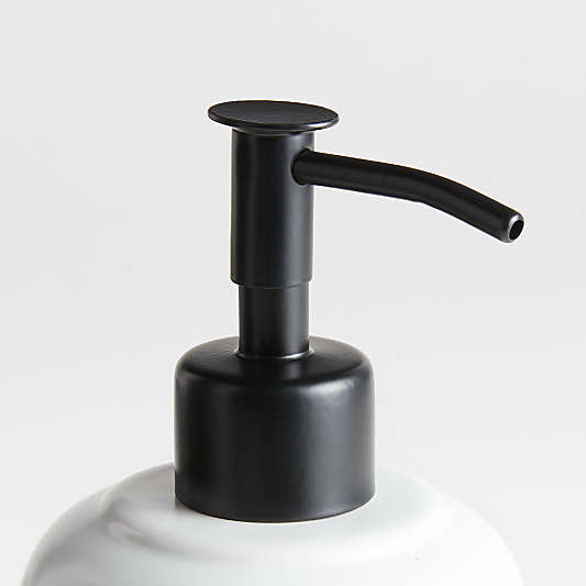 Chet Ceramic White Soap Dispenser