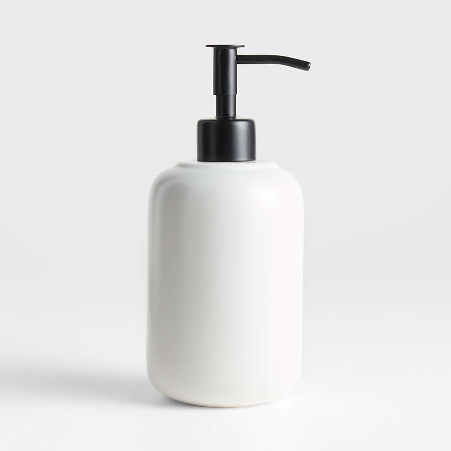 Chet Ceramic White Soap Dispenser