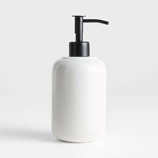 Chet Ceramic White Soap Dispenser