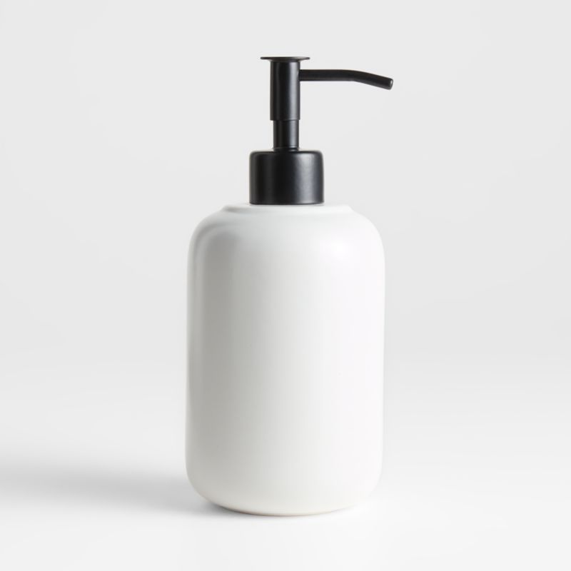 Chet White Ceramic Soap Dish/Sponge Holder