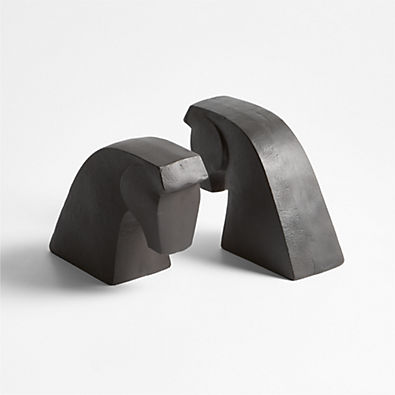 View Cheval Cast Iron Horse Bookend, Set of 2 details