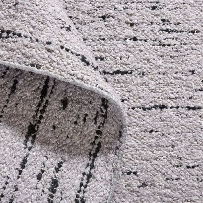 Chicago Flat Weave Handwoven Carbon Grey Rug Swatch 12"x18" - image 3 of 5