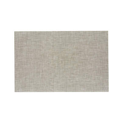 Chilewich Basketweave Oyster Woven Indoor/Outdoor Floormat 4'x6'