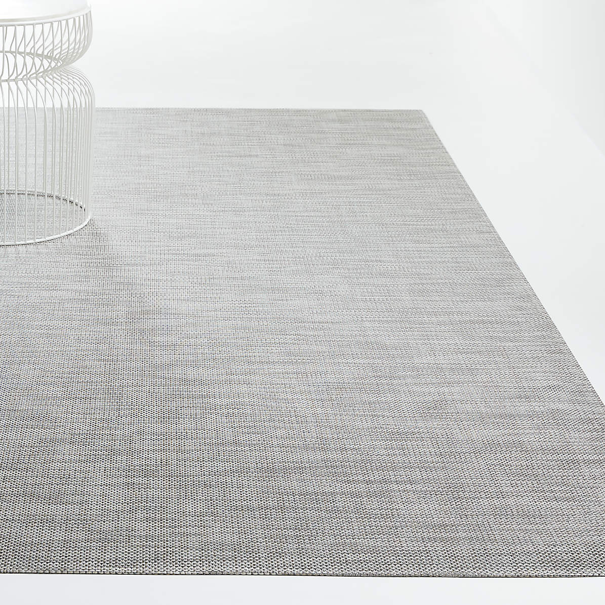 Chilewich Basketweave Oyster Woven Indoor/Outdoor Floormat 4'x6' +