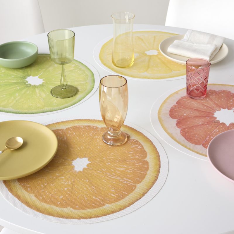 Chilewich Citrus Round Placemats, Set of 4 - image 1 of 8