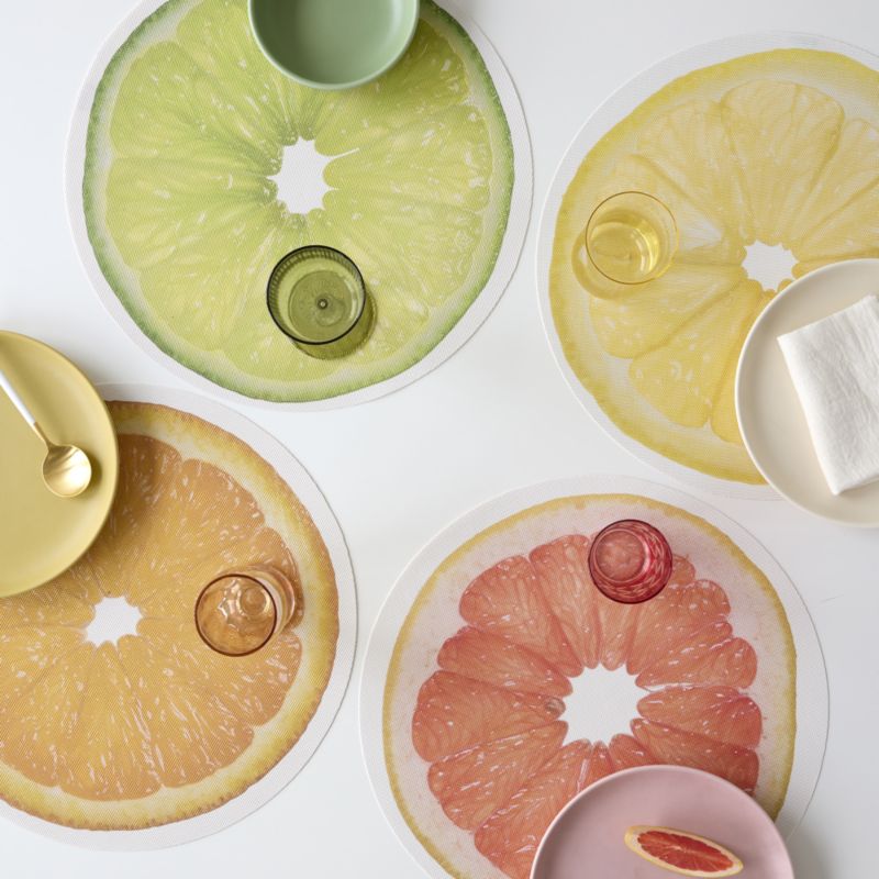 Chilewich Citrus Round Placemats, Set of 4 - image 2 of 8
