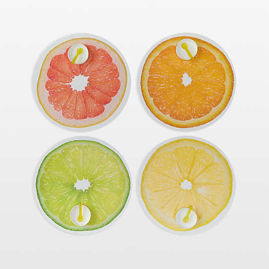 Chilewich Citrus Round Placemats, Set of 4