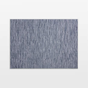 Chilewich Rectangular Crepe Grey Vinyl Easy-Clean Placemat +