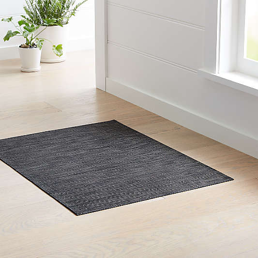 Chilewich ® Basketweave Carbon Woven Indoor/Outdoor Floormat