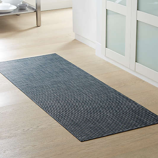 Chilewich ® Basketweave Denim Woven Indoor/Outdoor Floormat 26"x72"